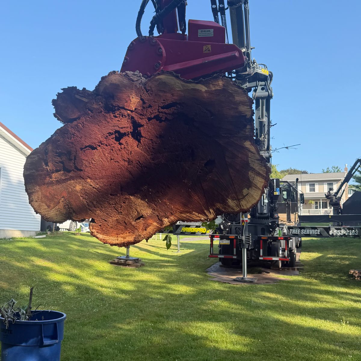 Arbor Pro&rsquo;s crew and equipment on a Central PA tree job