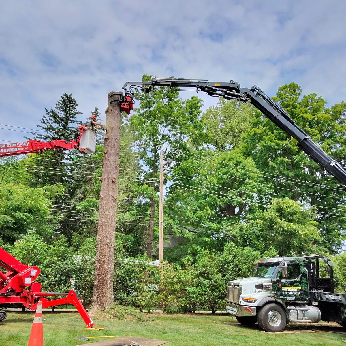 Arbor Pro&rsquo;s crew and equipment on a Central PA tree job