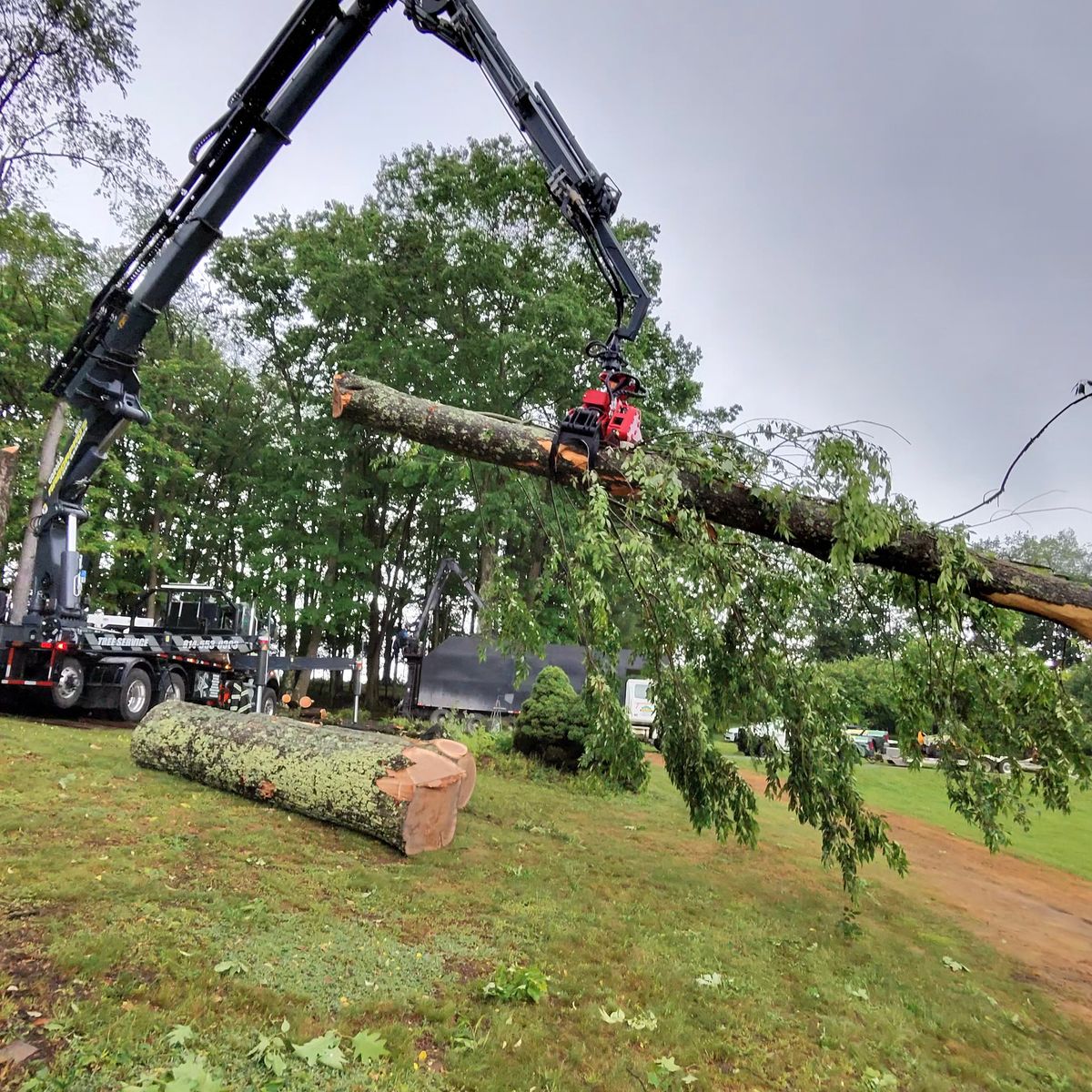 Arbor Pro’s crew and equipment on a Central PA tree job